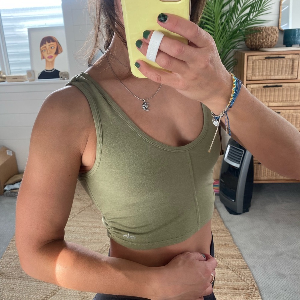 Three Alo Bras in Green